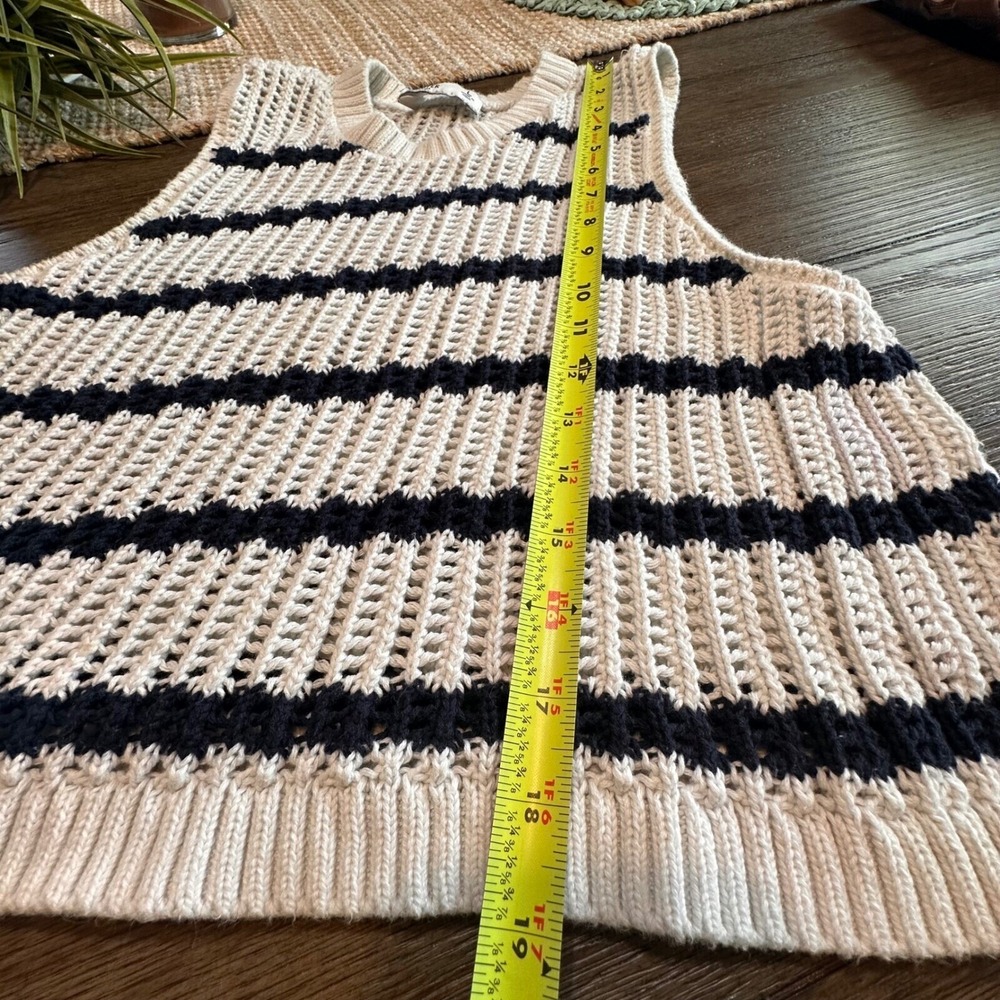 Two Striped Knit Cropped Summer Tank Tops Hollister/ Jessica Simpson Size L - Picture 5 of 16